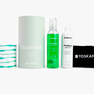 TOSKANI Kit Revitalizante – Limpiador + Tónico Hidratante + Cinta para el pelo