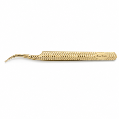 Pinza Curva de Extensiones de Pestañas Pelo a Pelo